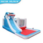 Newest and Best Price Shark Design Inflatable Jumping Castle Water Slide Bouncy House