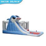 Newest and Best Price Shark Design Inflatable Jumping Castle Water Slide Bouncy House